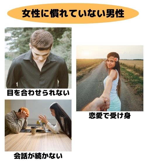 女性に慣れていない男性