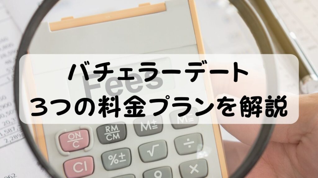 バチェラーデート  ３つの料金プランを解説