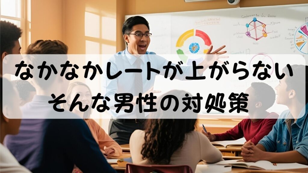 なかなかレートが上がらない そんな男性の対処策