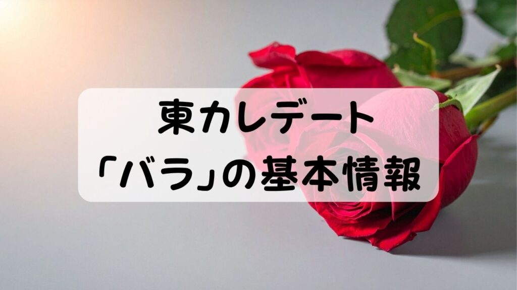 東カレデート  「バラ」の基本情報