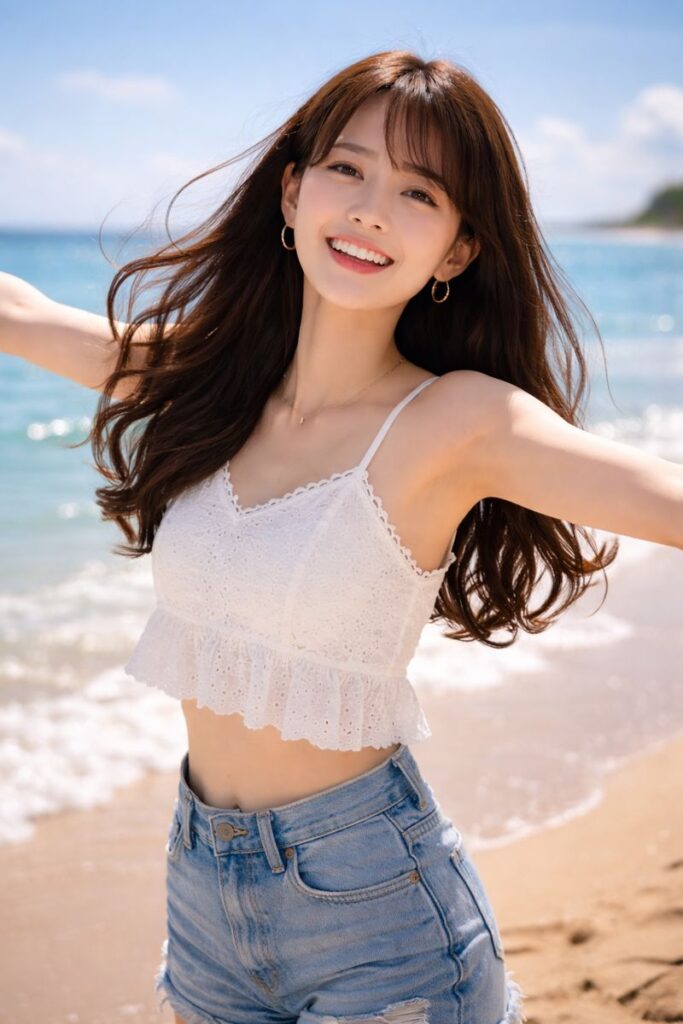 開放的な性格の女性