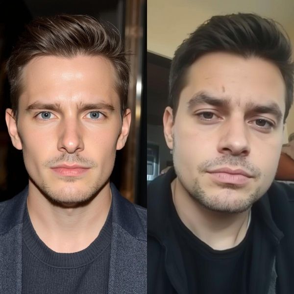 実物と違う男性