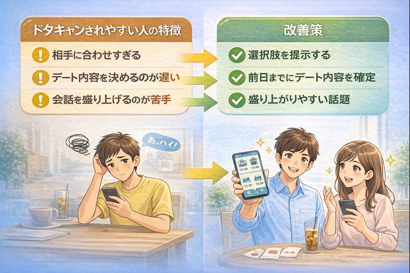 マッチングアプリでドタキャンされやすい人の特徴と改善策