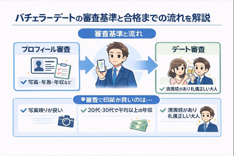 バチェラーデートの審査基準と合格までの流れを解説