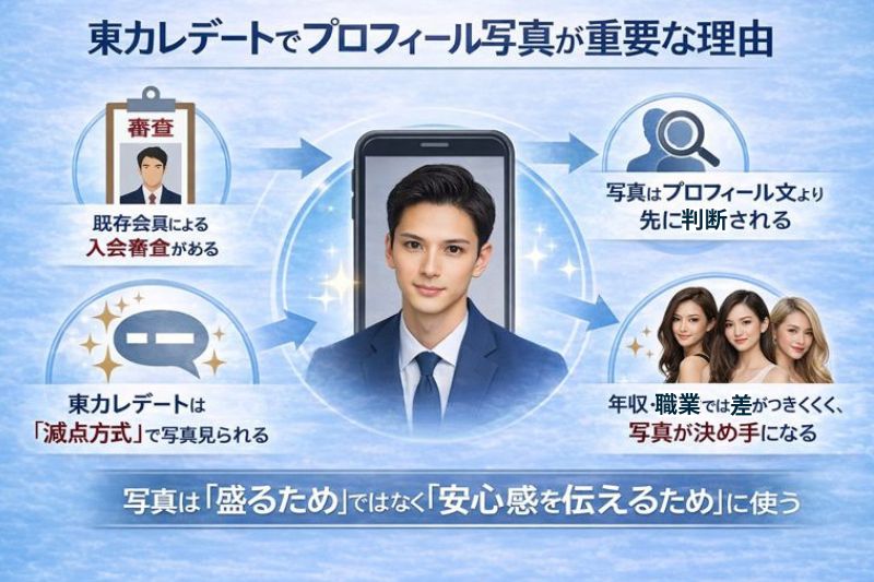 東カレデートでプロフィール写真が重要な理由