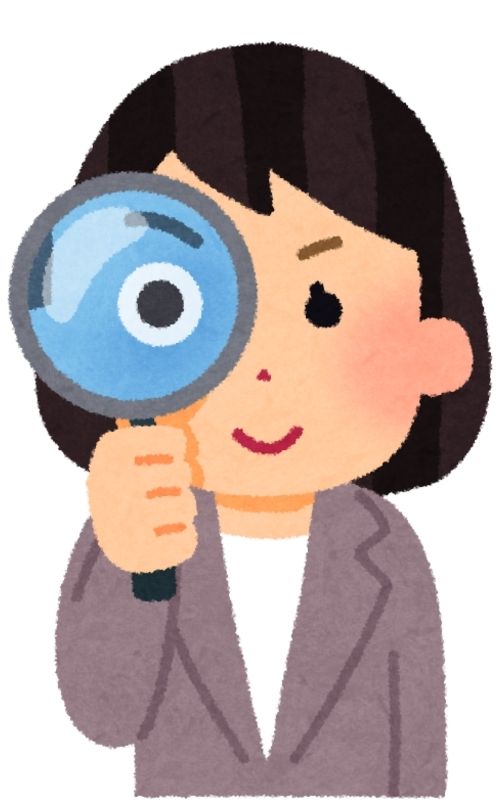 評価する女性