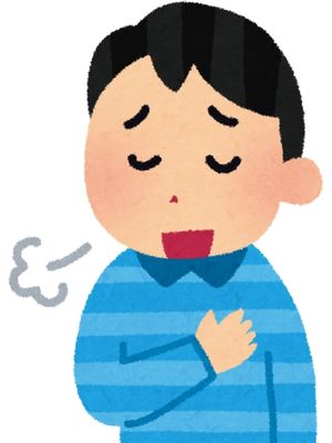 安心する男性