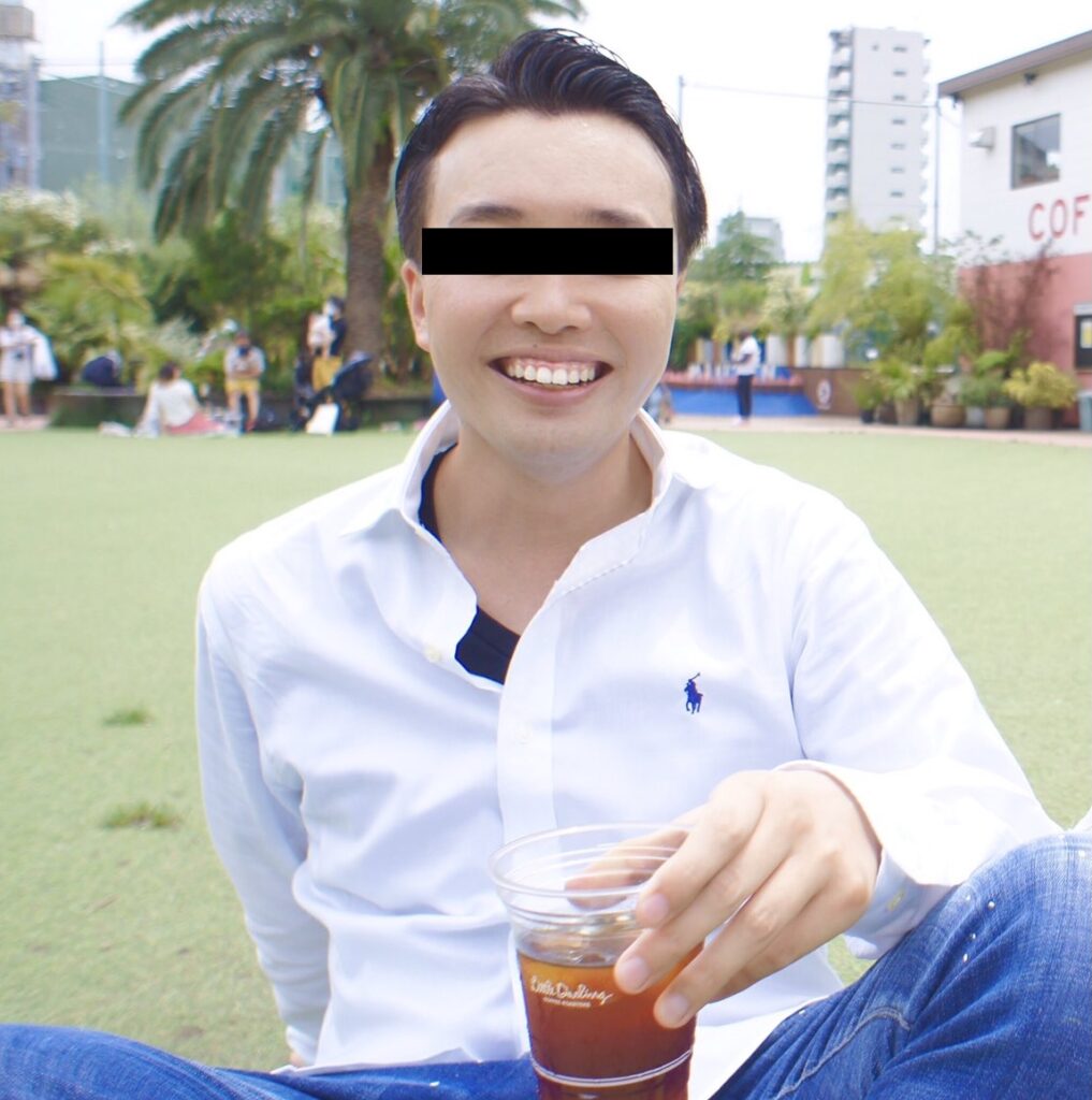 他撮りの笑顔写真