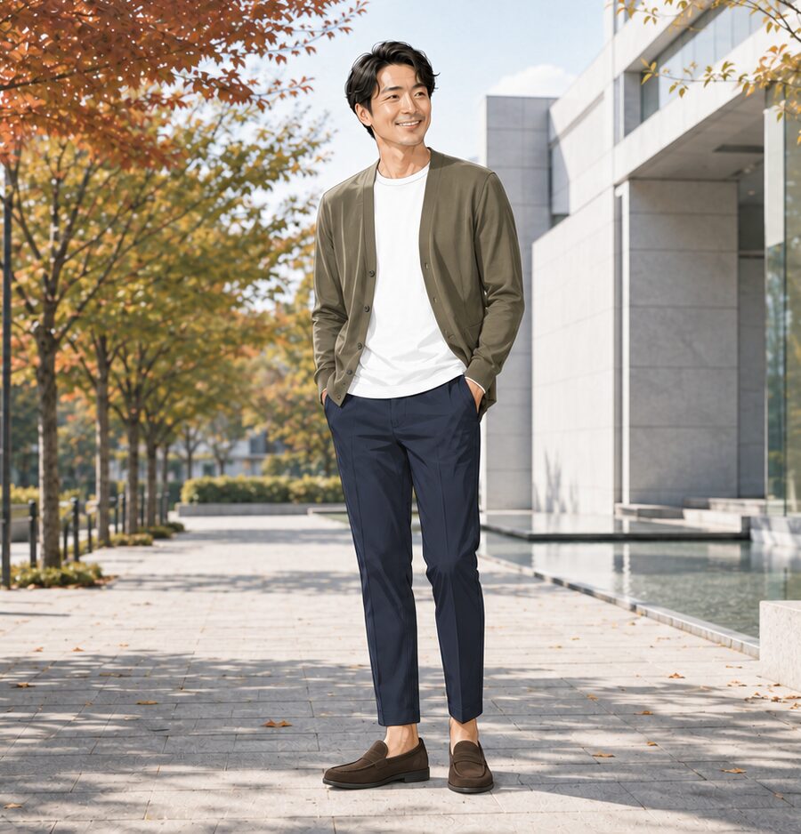 秋の男性の服装