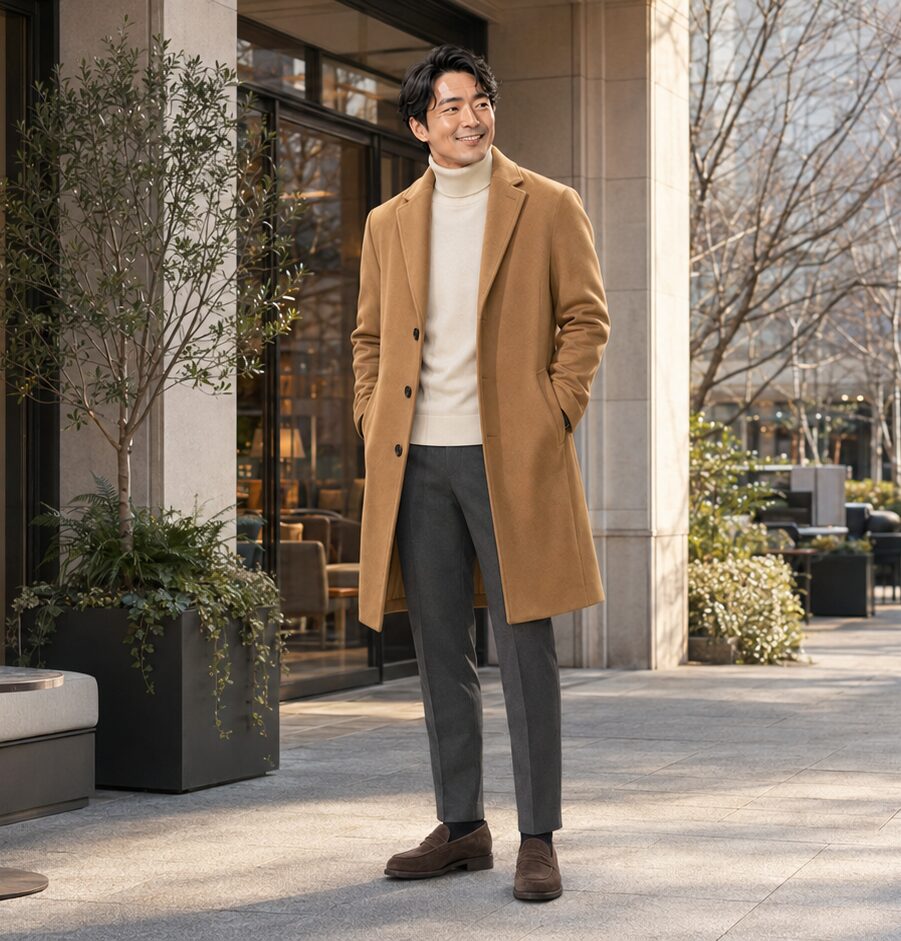 冬の男性の服装