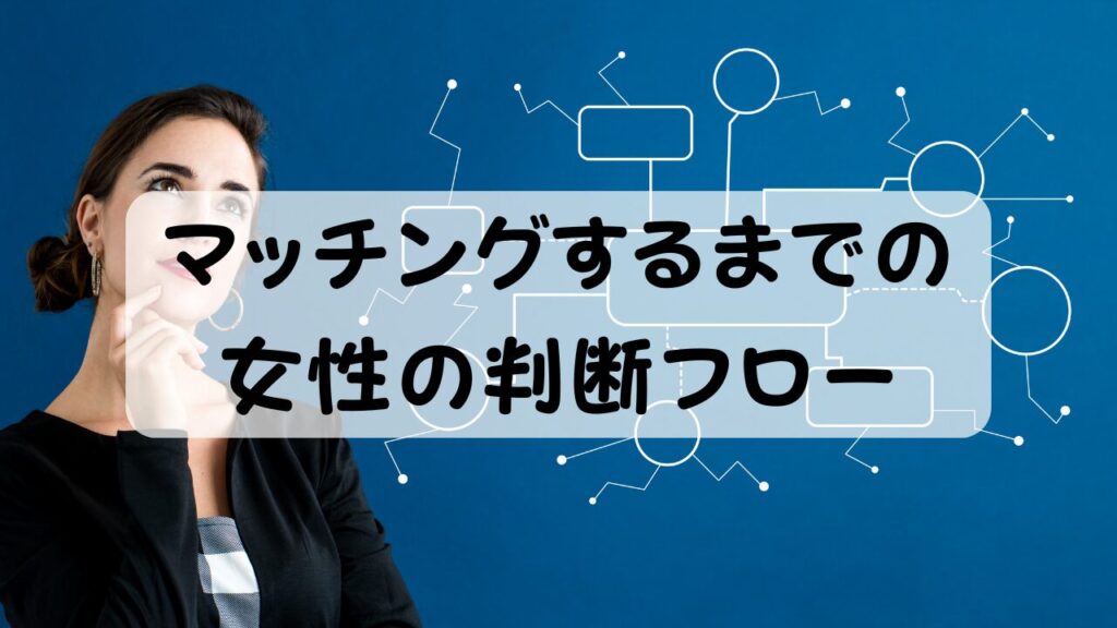 マッチングするまでの女性の判断フロー
