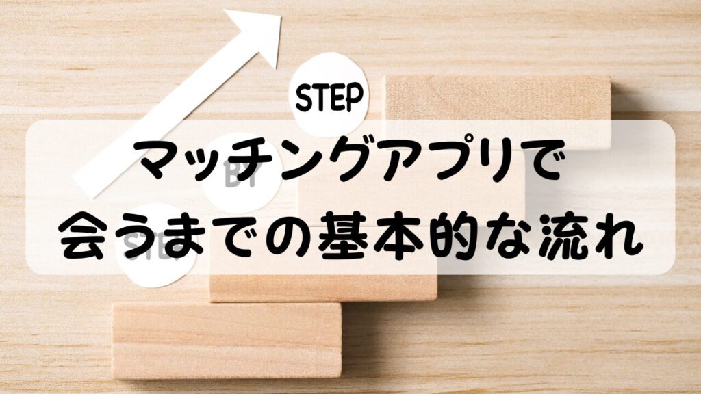 マッチングアプリで会うまでの基本的な流れ